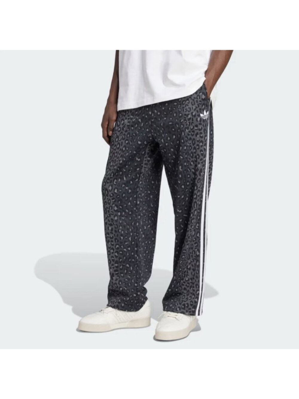 Adidas Originals Firebird Loose Leopard Track Pants For Men JV7582 Size Large